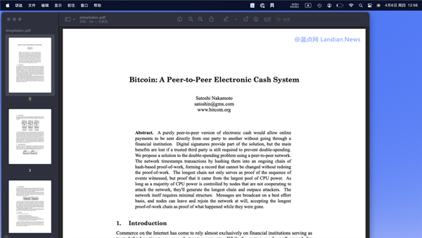 Apple's macOS Has Been Including Bitcoin Whitepaper Since 2018